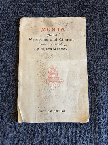 Antique 1911 malta book musta - antique,