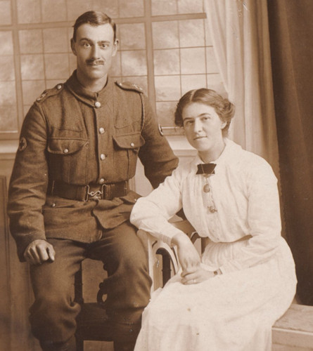 Ww1 ramc soldier wife - ramc, rppc